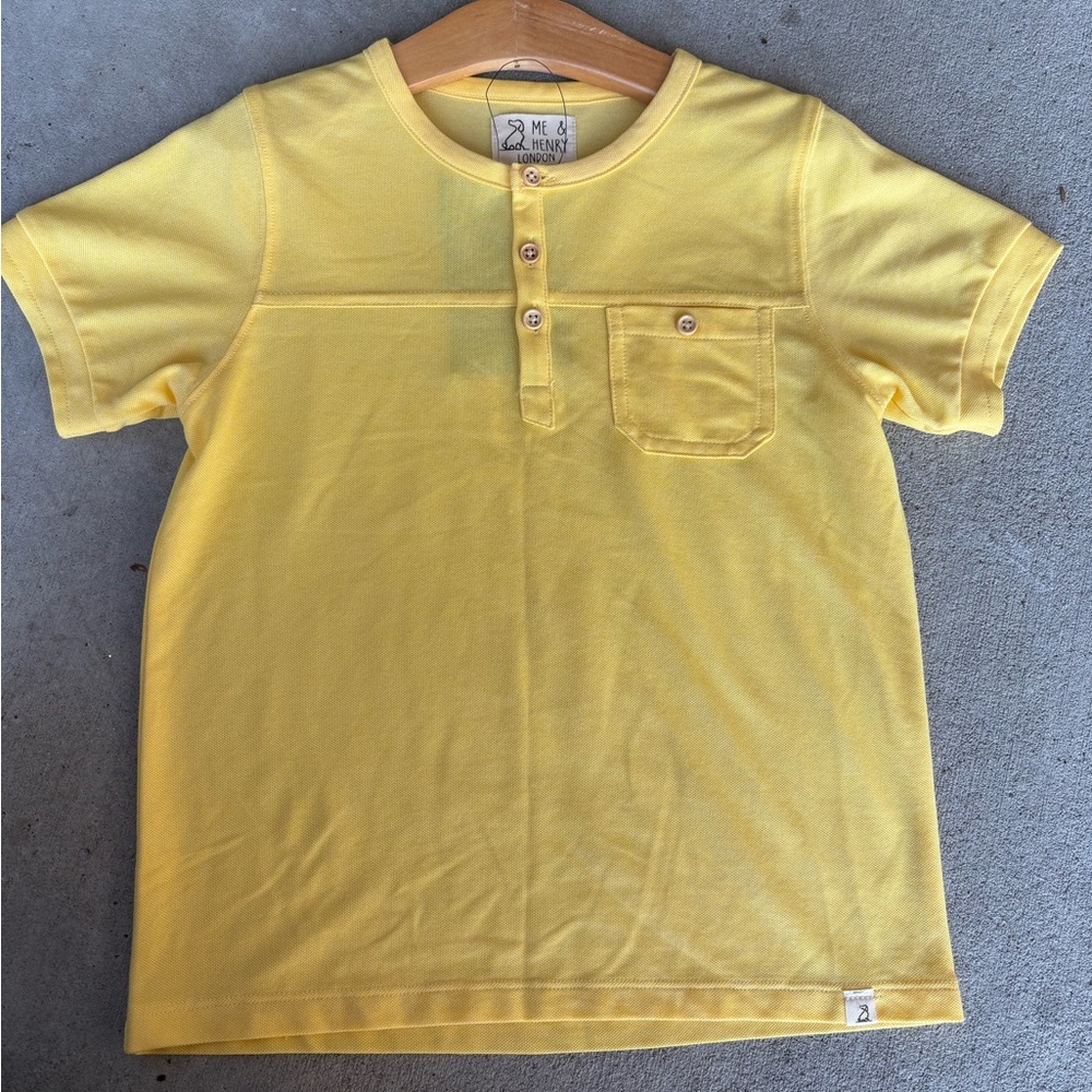 Yellow Short Sleeve Kids Tee